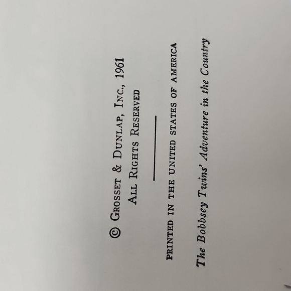 1961 Vintage Book The Bobbsey Twins' Adventure in the Country By Laura Lee Hope - Picture 5 of 8